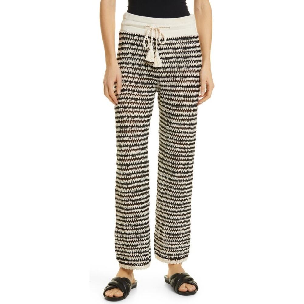 Veronica Beard Arzoo Crochet Beach Pants